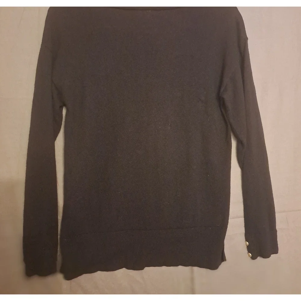Anne Klein Crewneck Long Sleeved Sweater Womens‎ Size Small Black